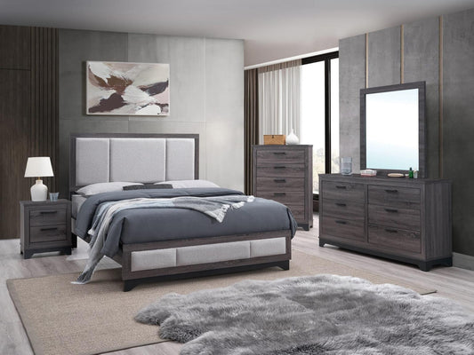 Jouri Grey  6 pc Bedroom Set