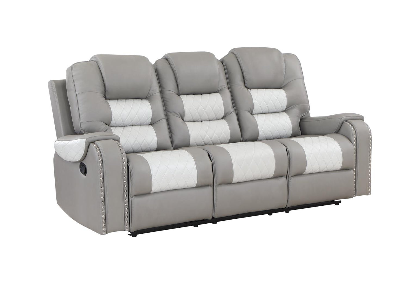 Harlow Grey and white Sofa and Loveseat