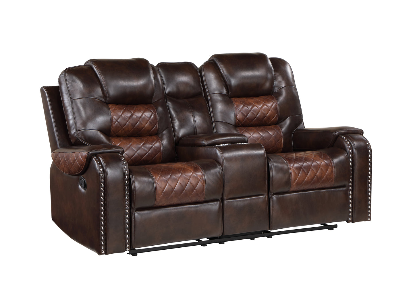 Harlow brown Sofa and Loveseat
