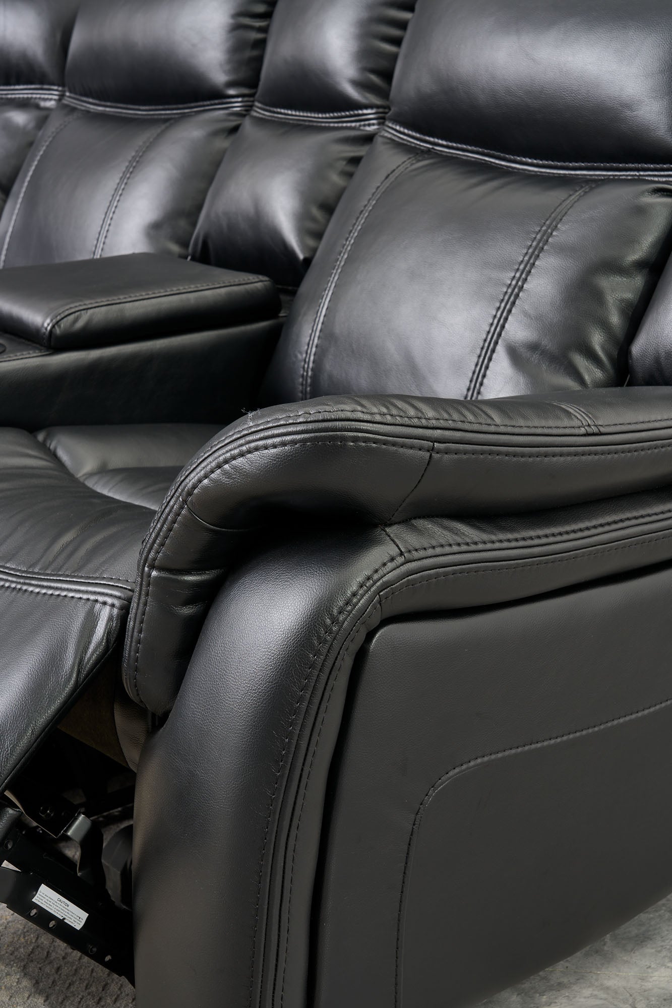 Jay Black 3pc- Sectional Power Recliner w/ Led Light