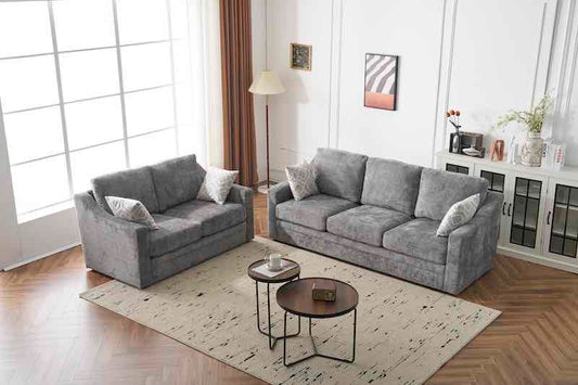 Flyn grey Sofa and loveseat bundle