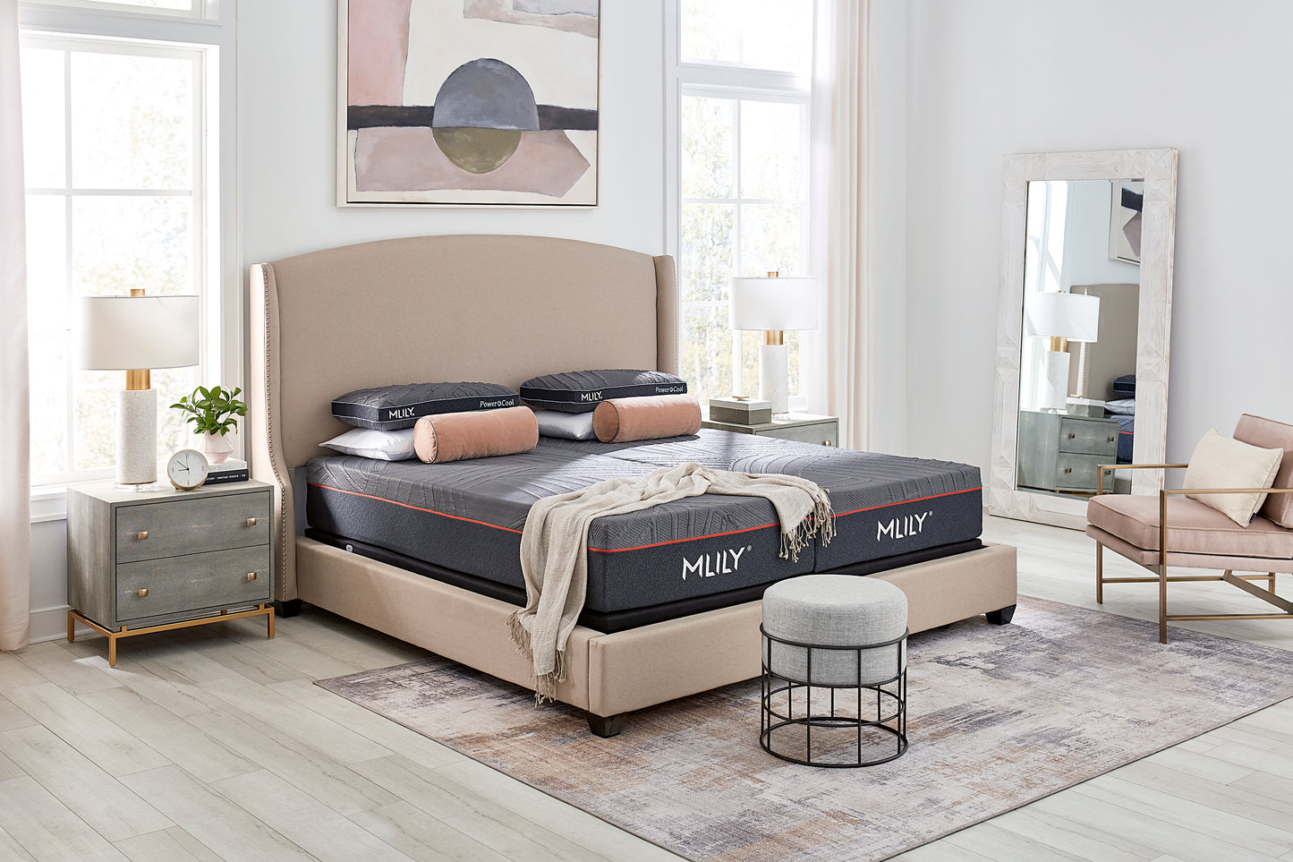 Power cool 11.5" Medium Mattress + Adjustable base