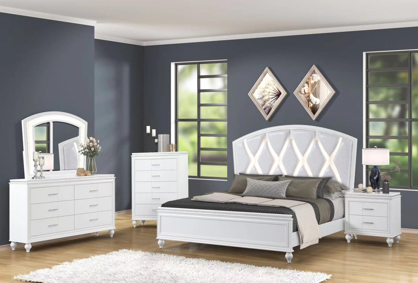 Sally White 4pc Bedroom Set