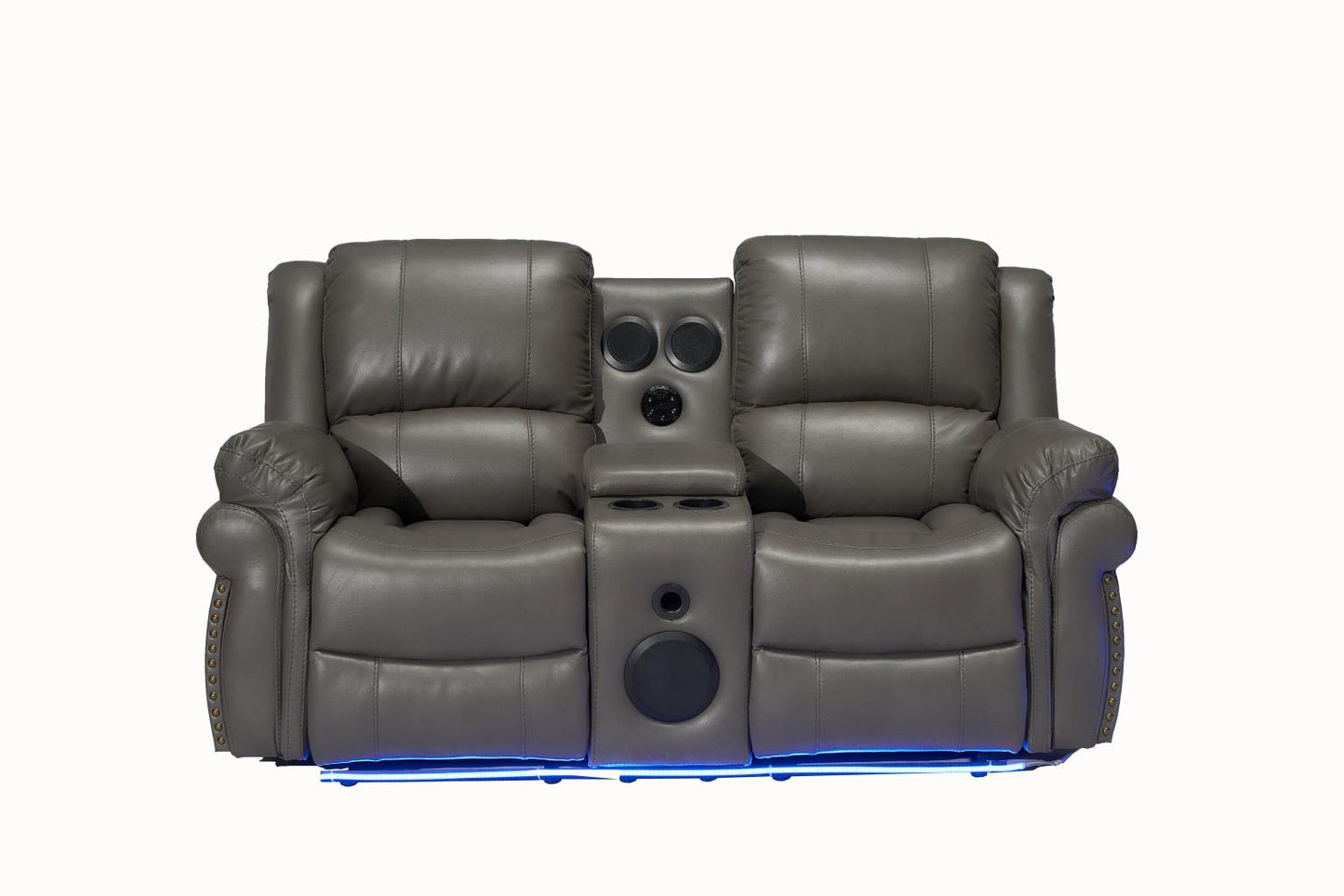 Cesar grey recliner sofa and loveseat