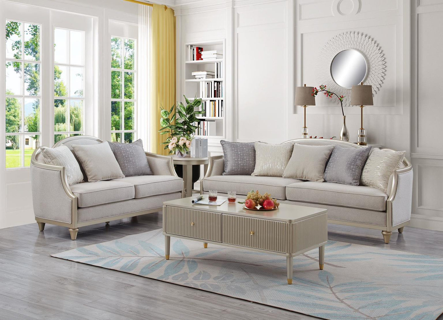 Amiri Beige sofa & loveseat