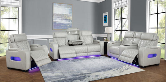 Polax Grey Power Recliner set