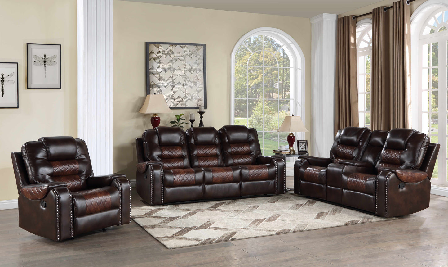 Harlow brown 2pc Recliner Set