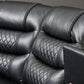 Victor black 3pc Recliner sectional