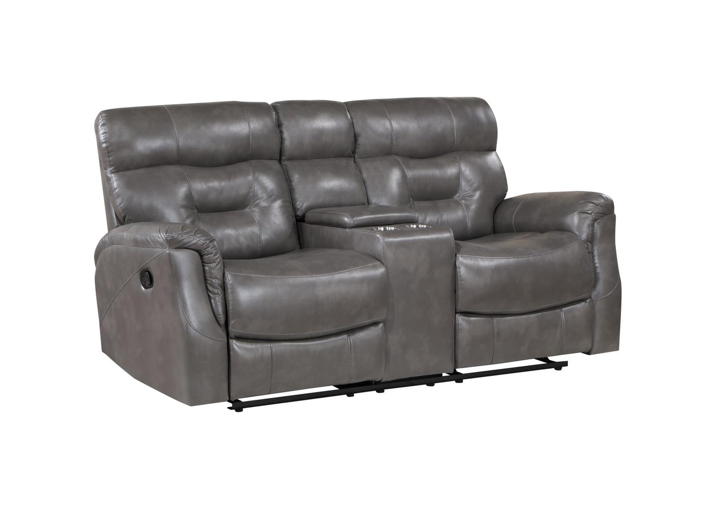 Andrea Grey recliner Sofa and loveseat