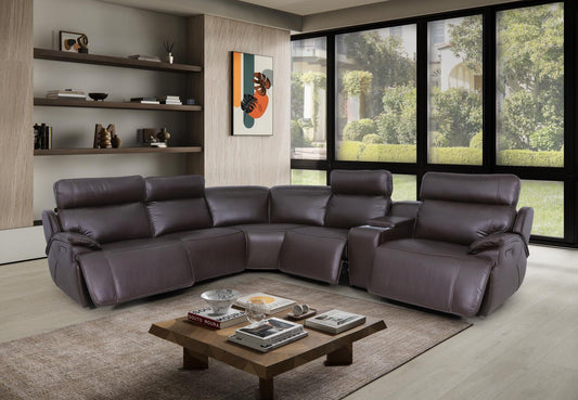 MARCO brown power sectional