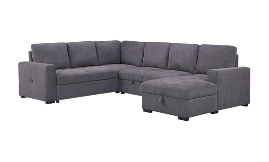 Lary Grey sleeper sectional