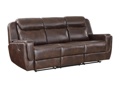Aspen brown 2pc recliner living room set