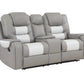 Harlow Grey and white Sofa and Loveseat