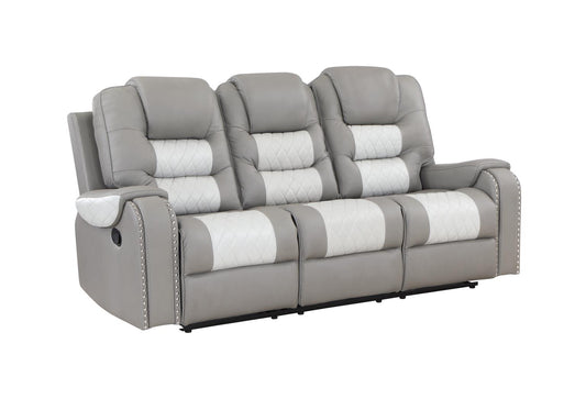 Harlow Grey and white Sofa and Loveseat