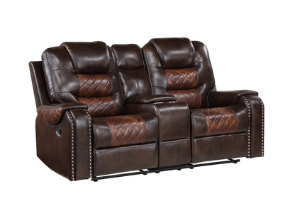 Harlow brown Sofa and Loveseat