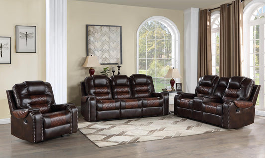 Harlow brown Sofa and Loveseat