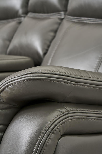 Jay Grey 3pc- Sectional Power Recliner w/ Led Light