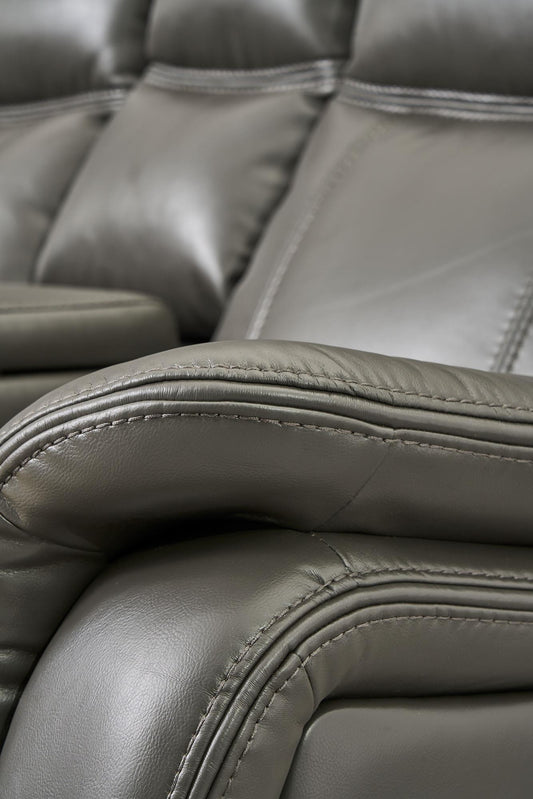 Jay Grey 3pc- Sectional Power Recliner w/ Led Light