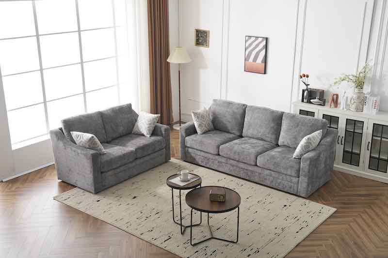 Flyn grey Sofa and loveseat bundle