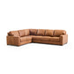 Tolland Italian Leather L Shaped Sectional
