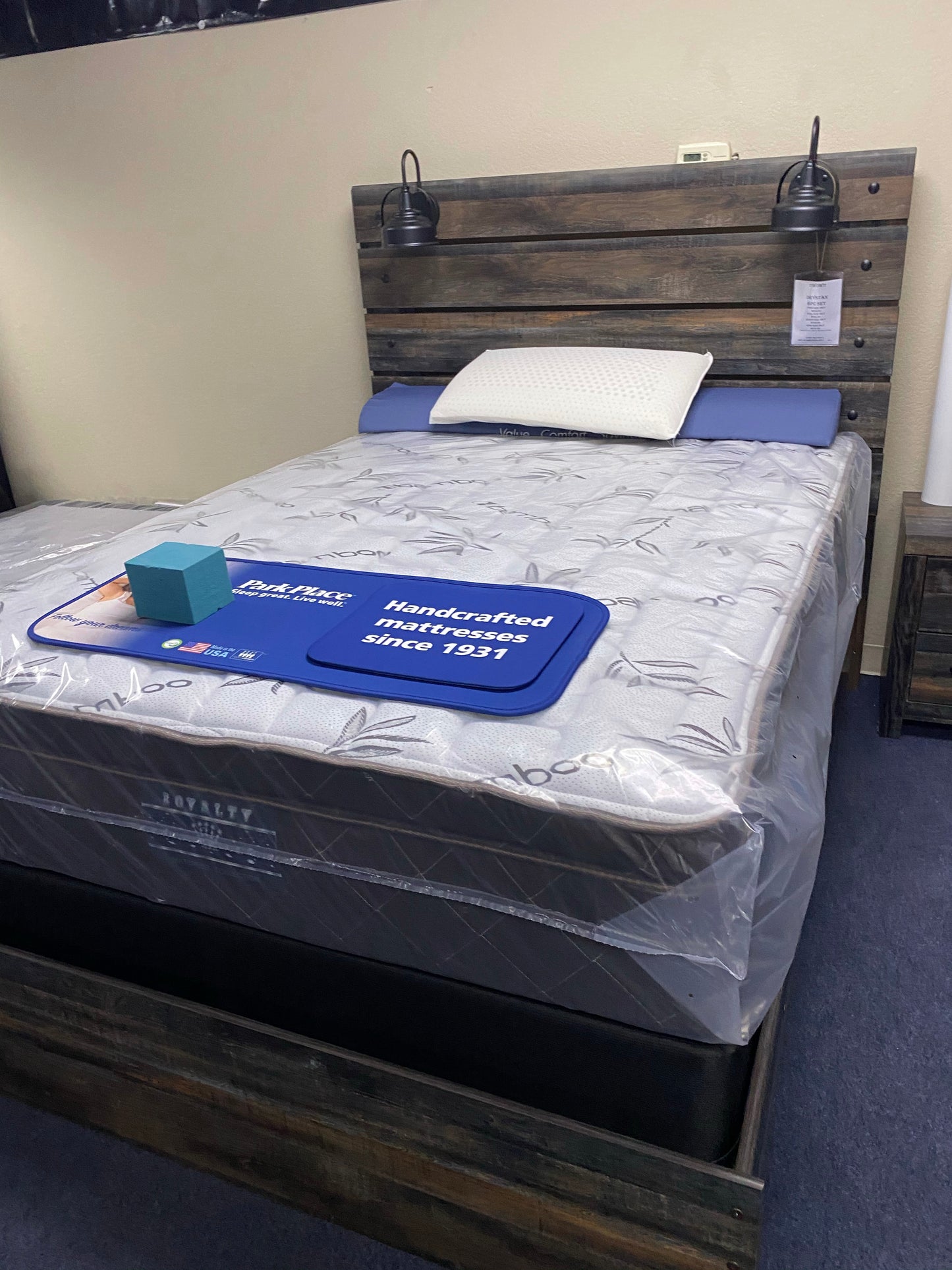 Crazy quilt 12” pillow top mattress